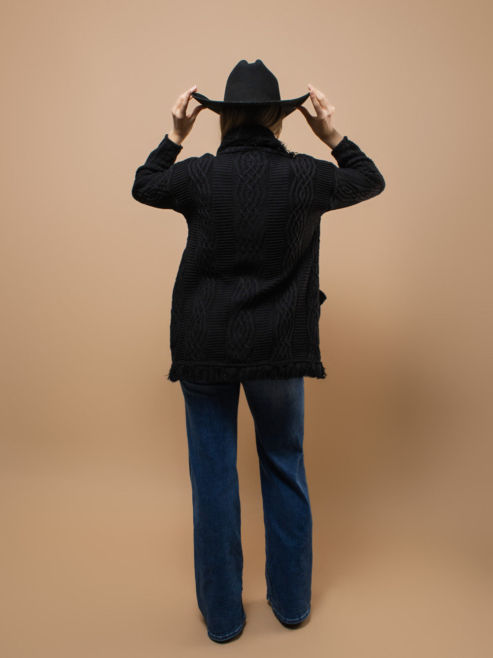 Equinox Black V-Neck Heritage Cardigan