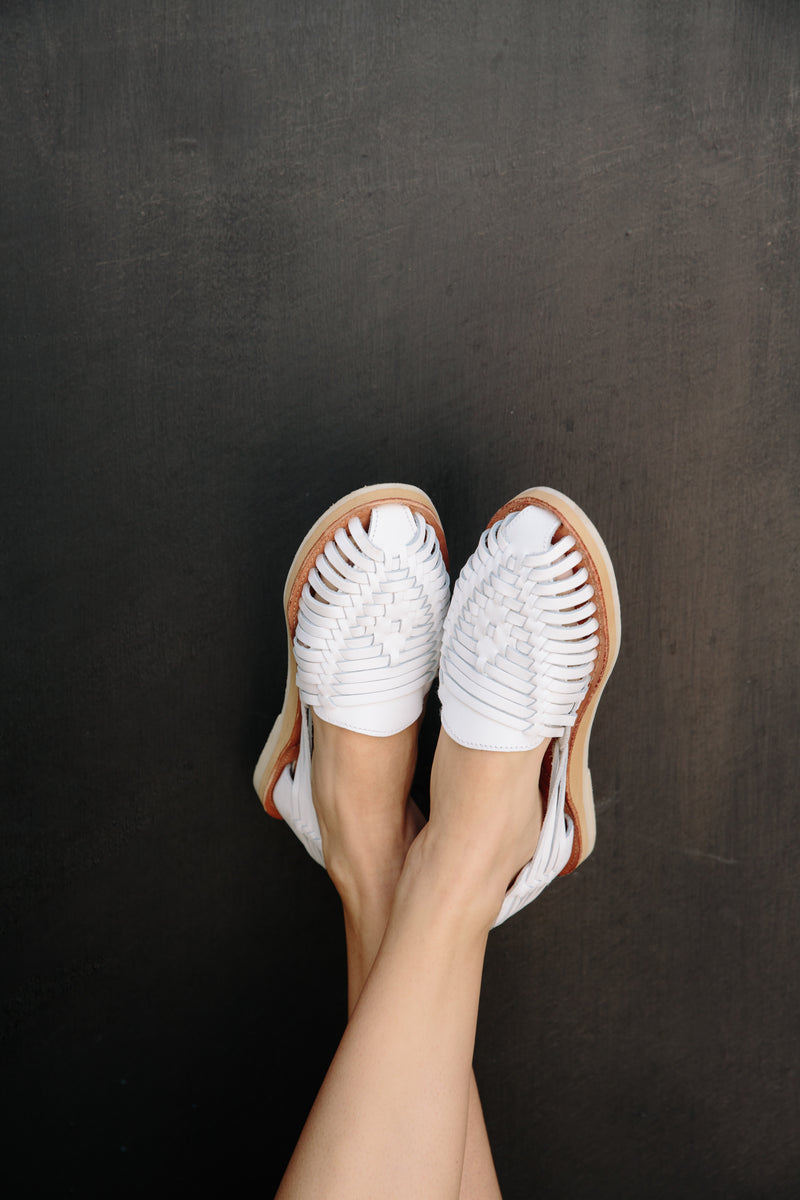 silver huaraches womens