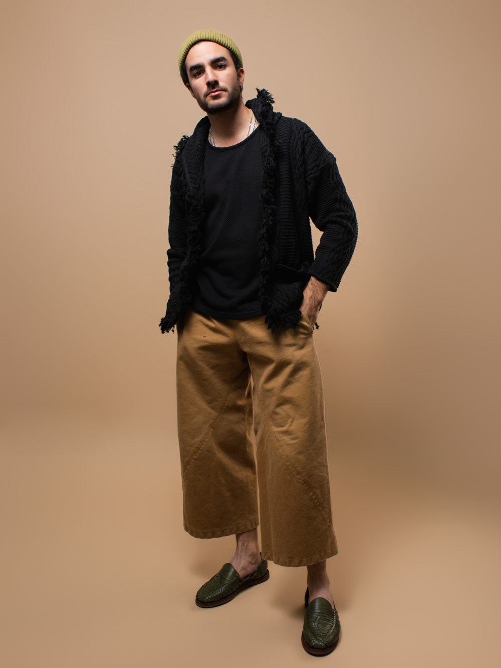 Equinox Black V-Neck Heritage Cardigan