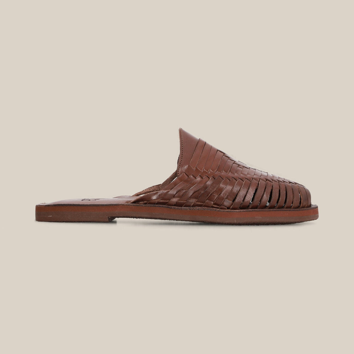 A8 Auth ESPIRITU Classic Hurache Handmade Tan Woven Leather Slip Sandals Size 12 Mayan Classics - Men main image 2